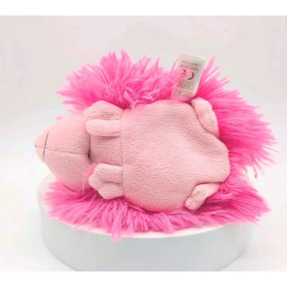 Ty Beanie Boo Lilly Pink Hedgehog Plush Stuffed Animal 2014 6